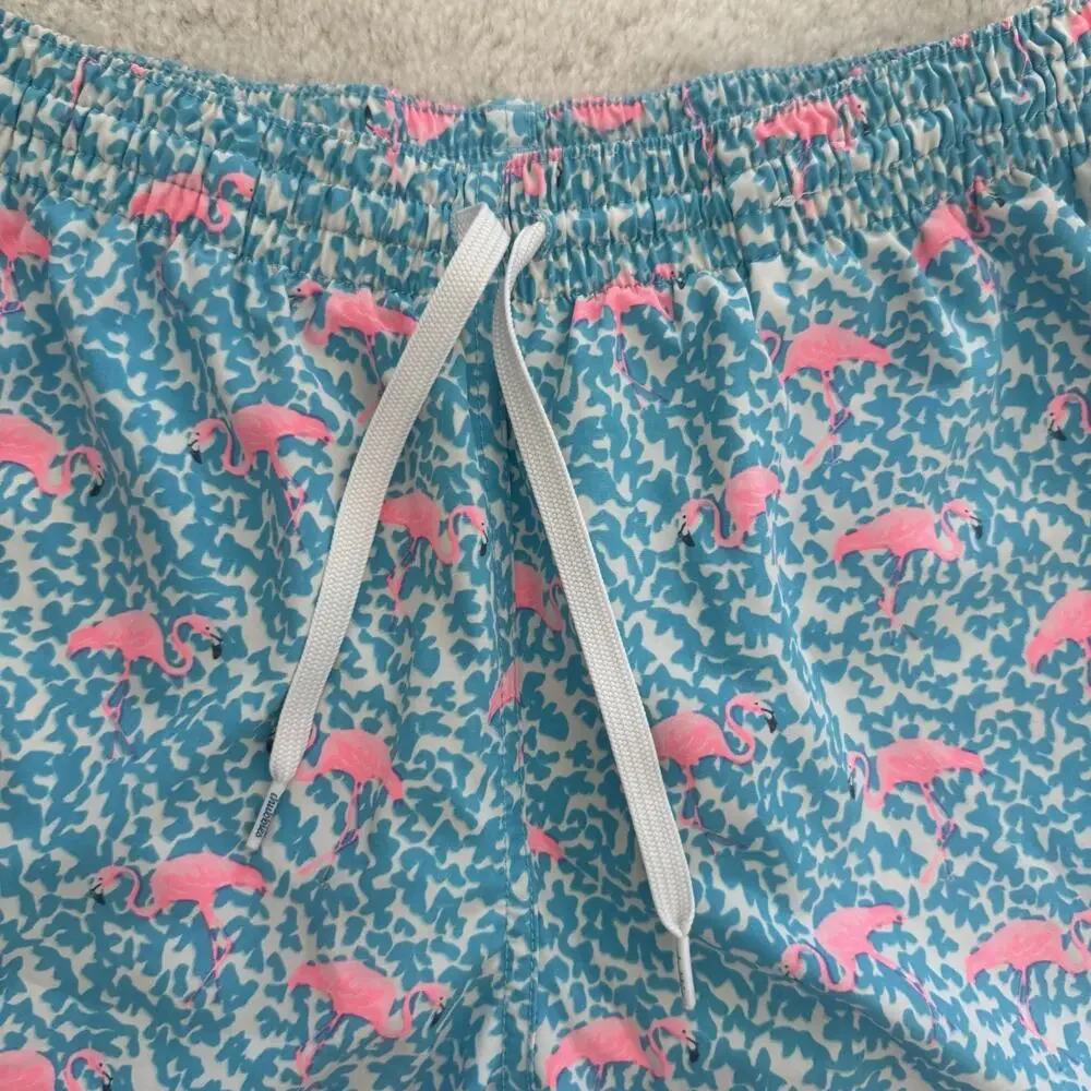 Chubbies The Domingos Are For Flamingos 7” Classic Swim Trunk Medium Lined Beach